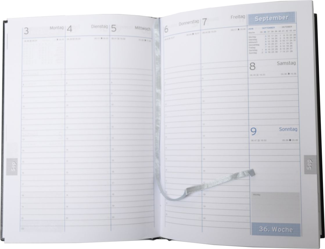 Managertimer 2026 Schwarz - Wochenplaner DIN A4 Mit Lederoptik