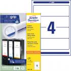 AVERY® Zweckform L4761 Ordner-Etiketten ultragrip 61x192mm weiß - 400 Etiketten