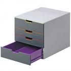 DURABLE 7604 VARICOLOR® 4 Schubladenbox - mehrfarbig
